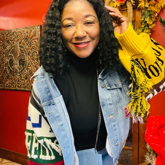 Patchwork Denim Jacketet - Picture 4 of 7